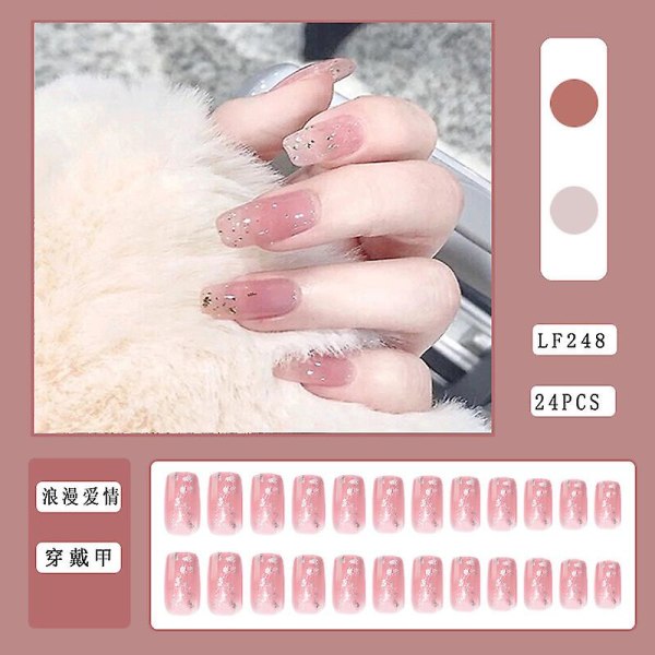 Liimattavat Tekokynnet 24kpl 3D Glitter Kesäasu