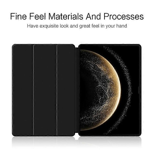 Kompatibelt fodral för Huawei MatePad Pro 13.2 (2025) PU Läder TPU Baksida Trefaldigt Ställ Tablet Skydd Black