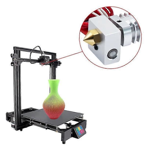 3D-printer messingdyser kompatible med de fleste 3D-printere (6 stk, gull)