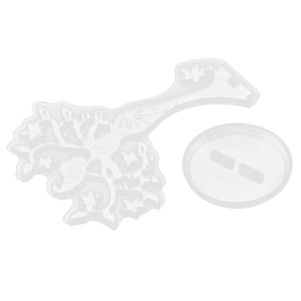 2 st Silikon Smyckeshållare Form Transparent DIY Hantverk för Halsband Visning