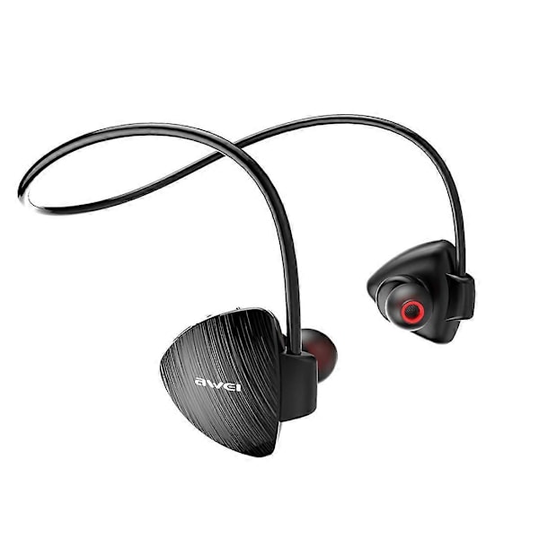 awei A847BL Ulkoiluun IPX4 Vedenkestävä Hienkestävä Muodikas Niskalenkillä Varustettu Stereo Bluetooth -kuuloke (Musta)