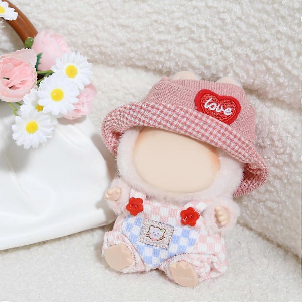 Labubu Tøj (IKKE en dukke) - Raffinerede og designer luksus accessories. Labubu tøj. Passer til 17cm Labubu dukke (gul).