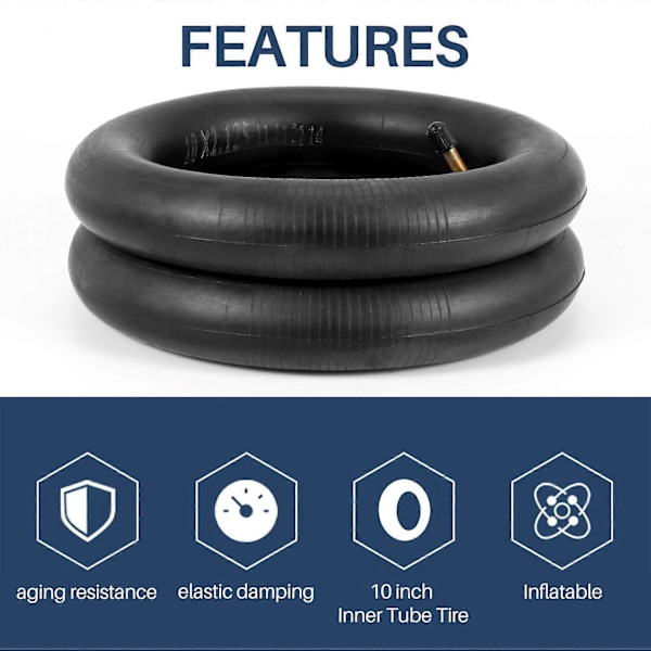 2 stk. 10X2.125 Slange Dekk Scooter Dekk for 10 Tommers Hoverboard F1 A8 Smart Elektrisk Scooter 2