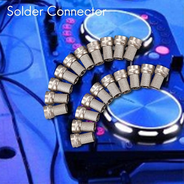 20 st CCTV RG6 F-Typ Twist-On Koax Koaxialkabel RF-kontakt Hane