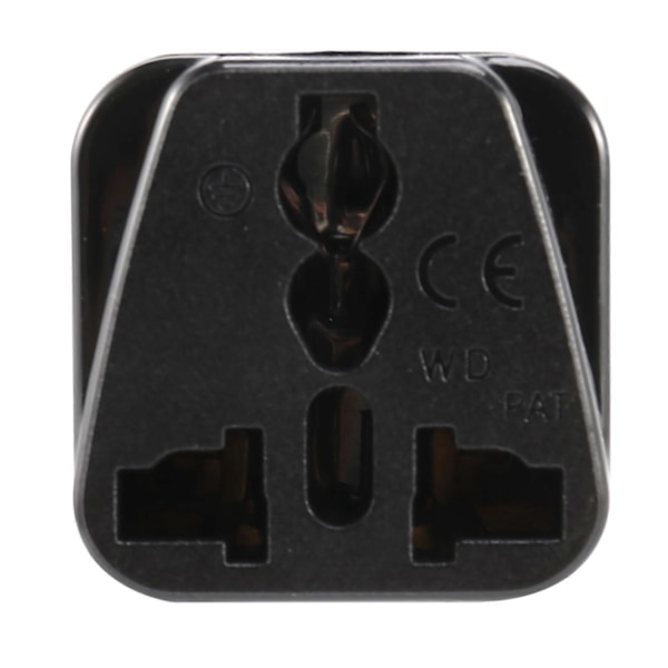 IEC 320 C14 til universal hun strømadapter AC strømstik, Sort
