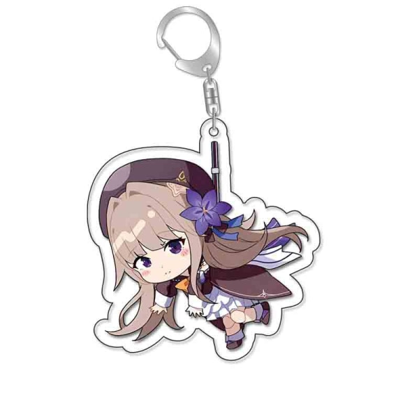 Peli Honkai Star Trail Avaimenperä Anime Vaikutus 3. Sukupolvi ACG Fan Cosplay Pakkaus Riipus Avaimenperä 2 6 cm