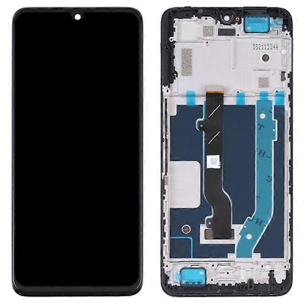 Kompatibel med TCL 30 T676H / 30+ T676K, T676J OEM Grade S LCD-skærm og digitizer-enhed + ramme reparationsdel (uden logo)