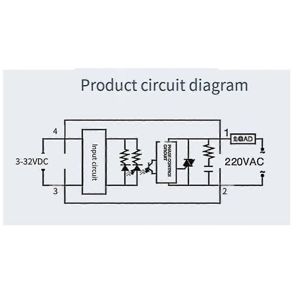 AC Kontrol AC Enkeltfaset Solid State Relæ Enkeltfaset Ssr Aa Solid State Relæ 40aa
