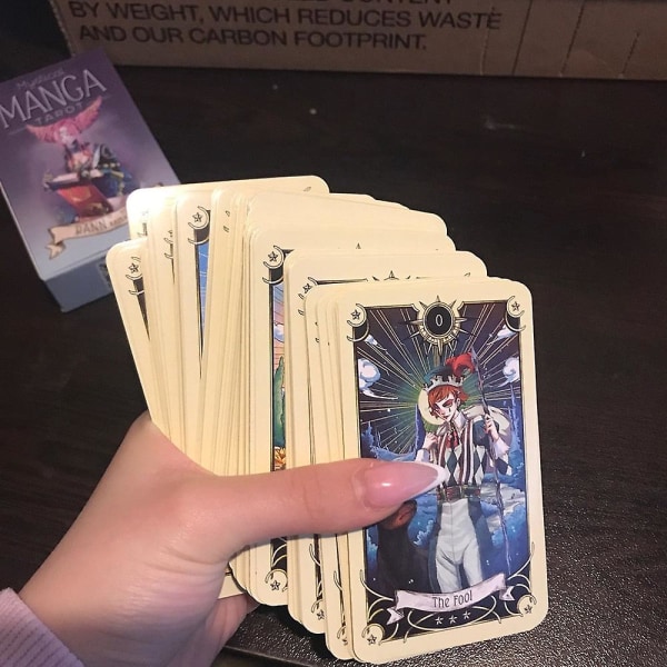 Tarot orakel kort mystisk spådom tegneserier Tarot jente kortspill brettspill engelsk poker Paper waiter tarot