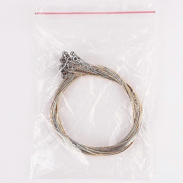 16 stk/sett Lyre Harpe Strenger Sett for 16-strengs Lyre Harpe Nødvendigheter Strenger Tilbehør