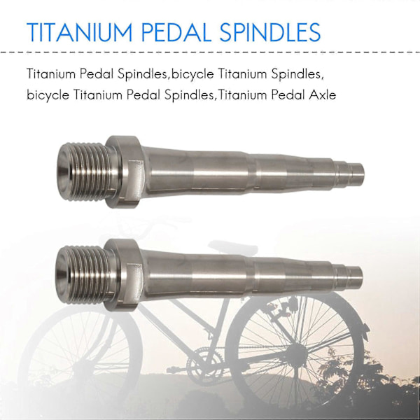 2 st Cykel Titan Pedalaxlar Passar Zero X1 X2 & Light Action 78 mm