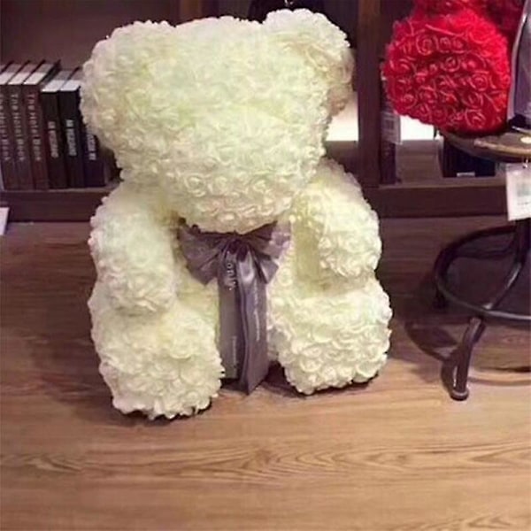 Presentförpackning för Rose Bear Konstgjord Rose Teddybjörn Blombjörn Cutepurple