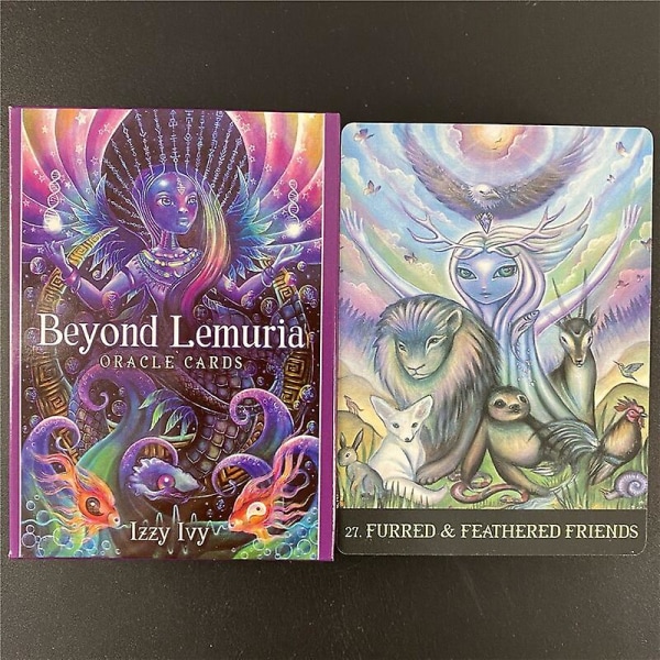 Beyond Lemurian Tarot -korttipeli perhejuhliin ja viihteeseen 49pcs ts11