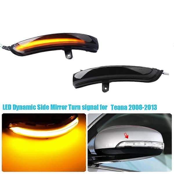 Til TEANA J32 2008 - 2013 Bil Dynamisk LED Blinklys Bakspejl Lys Blinklys