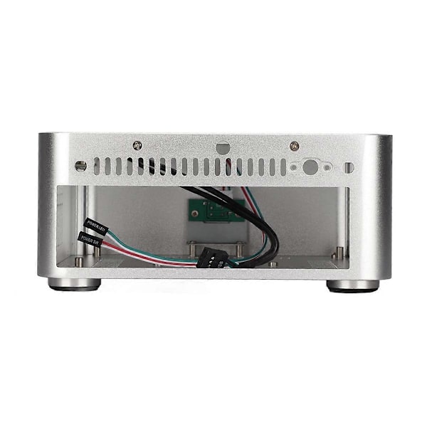 Aluminium Kabinet Lille Desktop Computer Kabinet PSU HTPC Mini-ITX PC Kabinet 2 USB 3.0 Porte