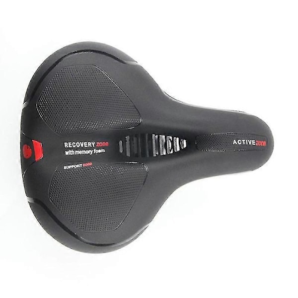 Komfortcykel, bred cykelsadel udskiftning memory foam polstret blød cykelpude med absorberende Boris