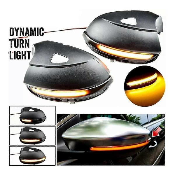 Sidespeil Blinklys Dynamisk Blinklys LED Lys For B7 Cc Mk6