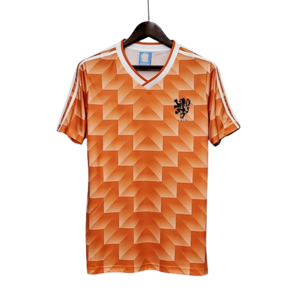 1988 Alankomaat koti custom jersey harjoituspuku lyhythihainen jersey T-paita Rooney NO.10 L