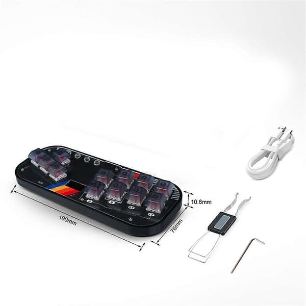 Gaming Tastatur Fighting Gamepad Arkade Joystick for PC/Android/PS3//Switch med TURBO