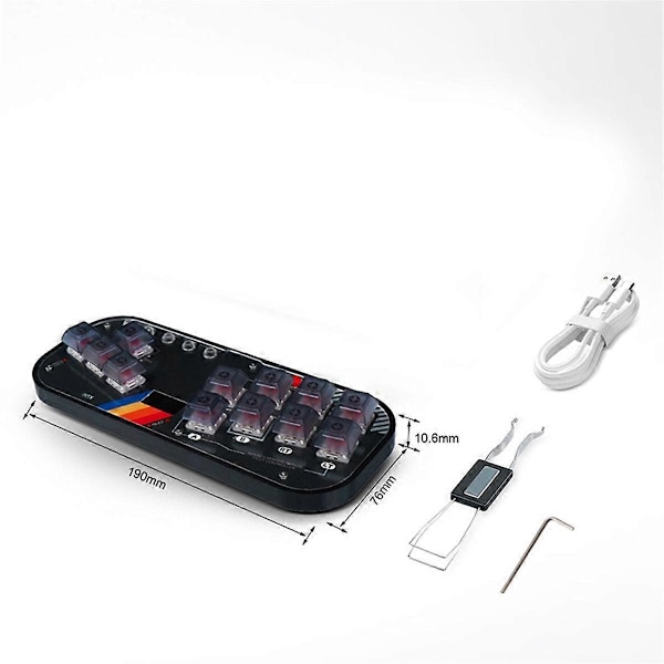 Pelihiiri Taistelupeliohjain Arcade Joystick PC/Android/PS3//Switch -laitteille TURBO-toiminnolla