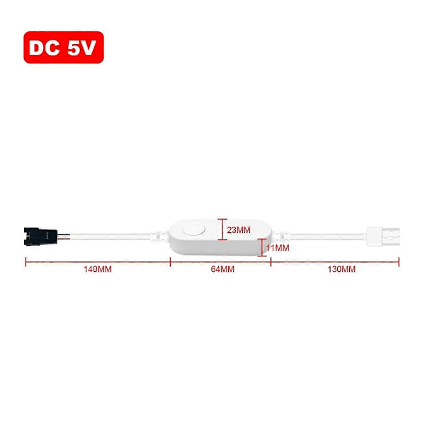 WLED ESP32 Mini LED Strip Controller RGB IC Digital med Mikrofon-tilstand DC5V USB Dynamisk WS2811 WS2812/B