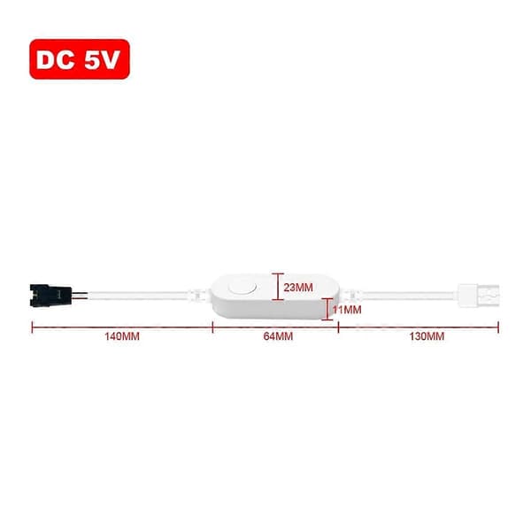 WLED ESP32 Mini LED Strip Controller RGB IC Digital med Mikrofonläge DC5V USB Dynamisk WS2811 WS2812/B