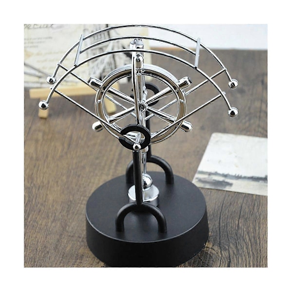 Kryssningsfartyg-formade kontorsprydnader i smidesjärn Roterande Delfin Perpetual Motion Instrument Hantverk