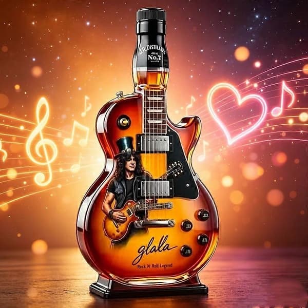 Ny prydnad Whiskeyflaska Gitarr Modellering Rödvinflaska Whiskeyflaska