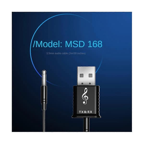 USB Bluetooth 5.0 Sender Mottaker 4 i 1 Multifunksjonell Trådløs Lyd Bil Bluetooth Adapter