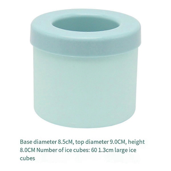 Isbitsmaskin Cylinder Silikon Isbitsform Snabbfrys Isbitar Brickor, Cylinder Isbehållare
