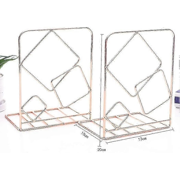 Kreativa minimalistiska bokstöd i metall, justerbar hylla, bokhylla, skrivbordsbokstöd