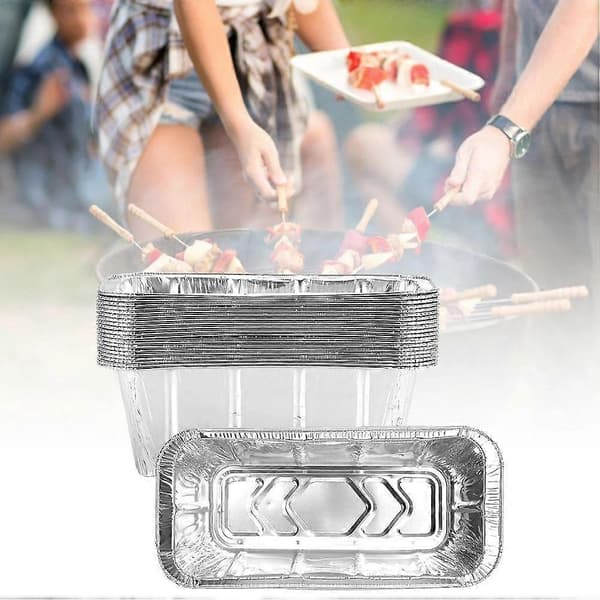 20 stk. Grillplate Aluminiumfolie Bakebokser for steking