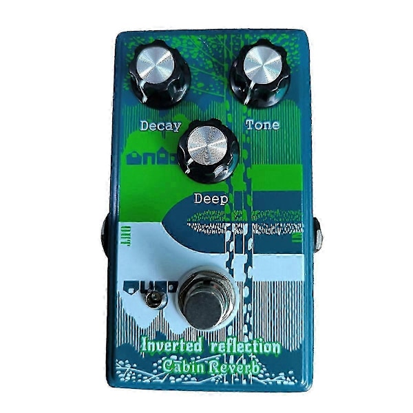 Gitarr Reverb Effekter Inverterad Reflektion Kabin Reverb Effektpedal för Elgitarr Bas