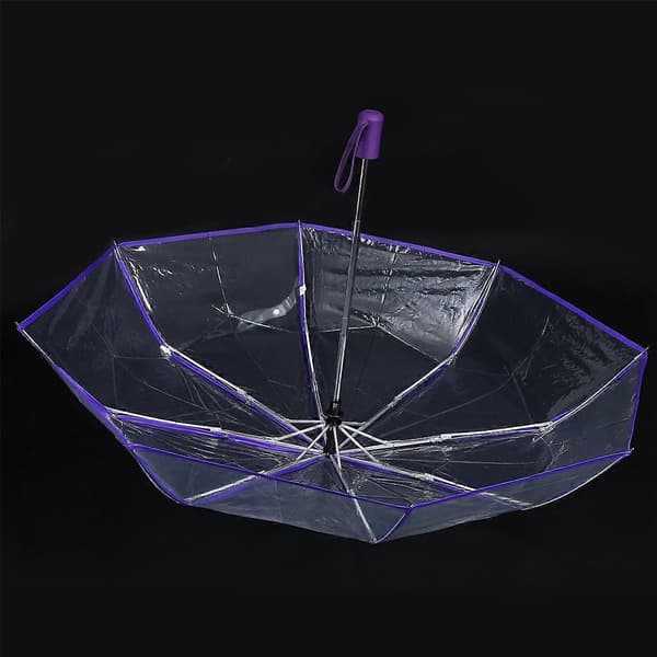Transparent Automatisk Paraply Regn Kvinnor Män Auto Paraply Kompakt Vikbart Vindtätt Stil