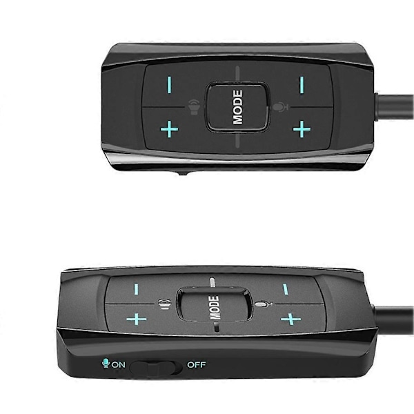 Eksternt USB-lydkort 7.1 Kanal 3D-lydadapter 3,5 mm Gaming Headsets Høretelefoner Erstatning for