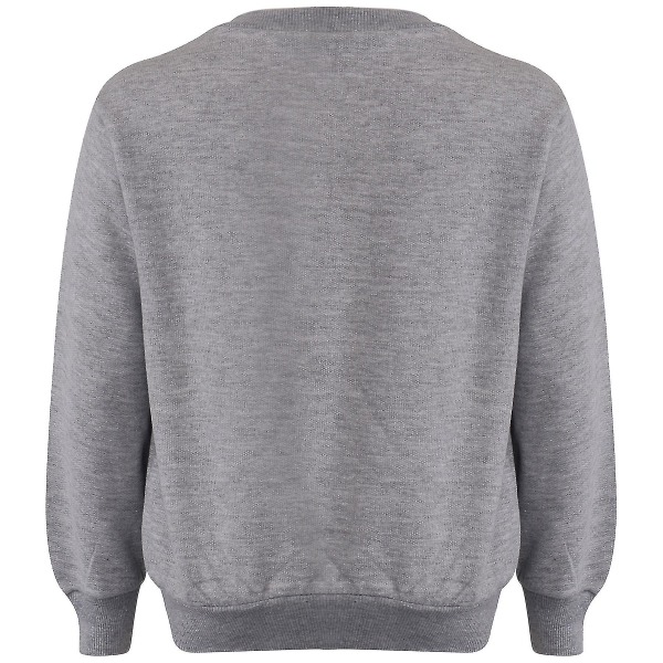 Barn Unisex Sweatshirt Set för enkel träningsoverall Grey 5-6 Years