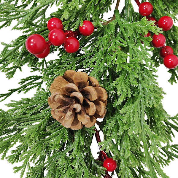 Julgransprydnader Simulation Girlang Juldörrsdekoration Jul Hem Väggbonad Q