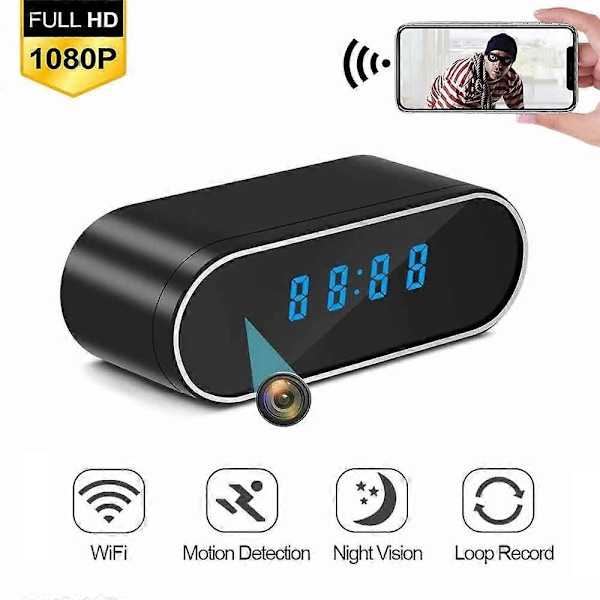 V4l HD 1080P Kellokamera WiFi Mini Cam IR Yönäkö Hälytyskamera Q6K Videonauhuri Liiketunnistus De