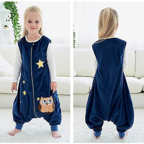 Børnesovepose med ben, varme bløde pyjamas