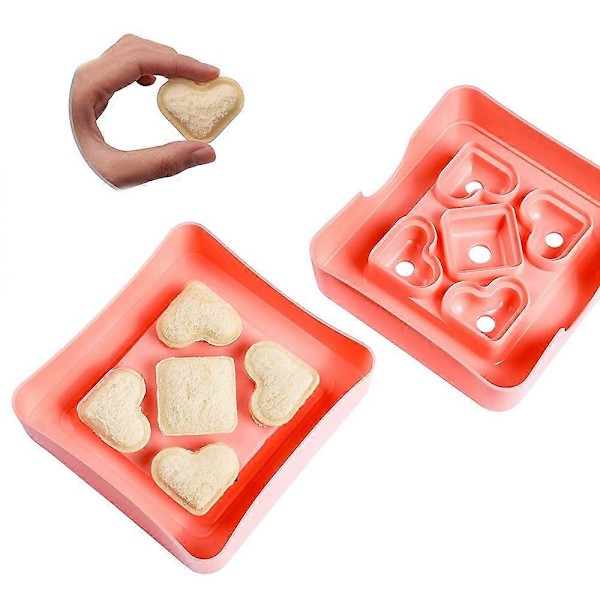 Sandwich Cutter og Forsegler til Børn Brødskærer til Madkasse Bento Box Snacks Festfade