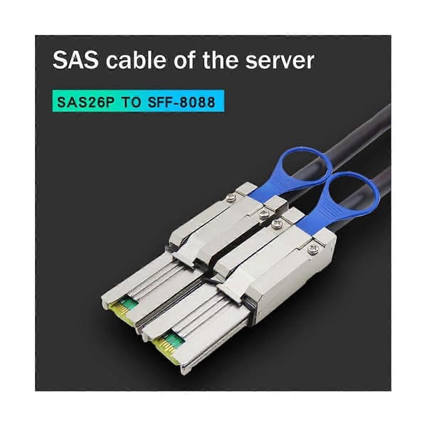MINI SAS26P SFF-8088 TIL SFF8088 Harddisk Server Dataoverføringskabel Mini SAS Adapterkabel