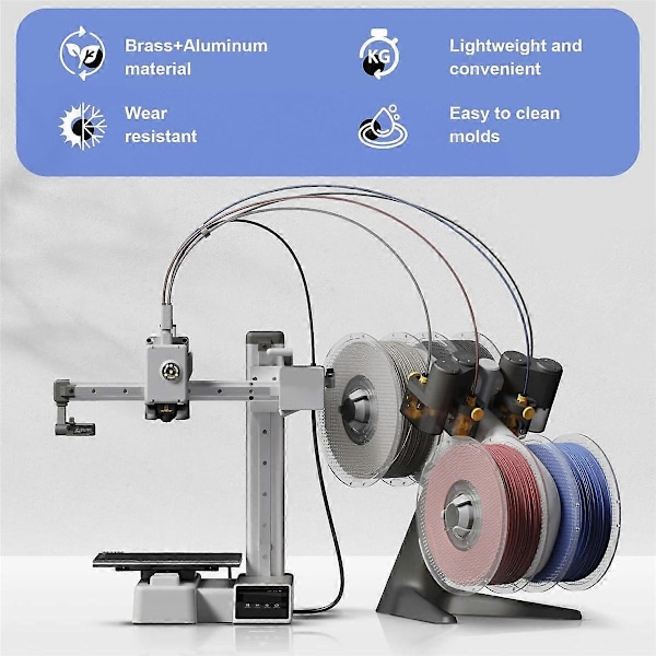Hotend-sett for A1 Mini Dyse Hot End-montering 0.8MM Herdet Stål Dyse for A1 3D-skriverdel