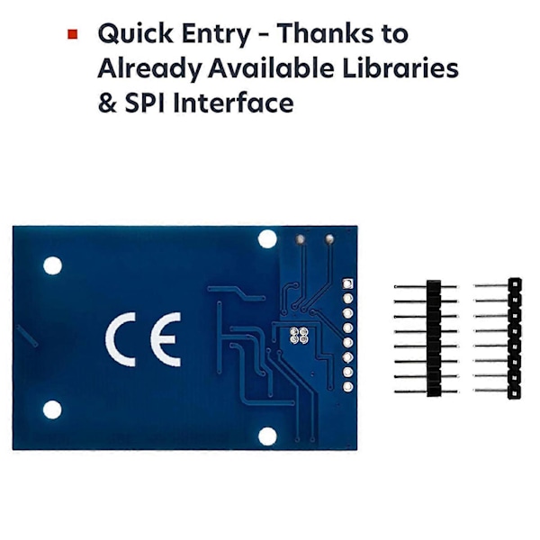 RFID Kit RC522 med läsare, chip och kort 13.56 MHz SPI med för och för