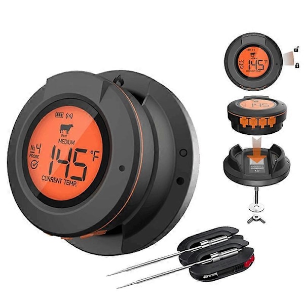 Trådløst Bluetooth Grill Elektronisk Smart Ovn Termometer