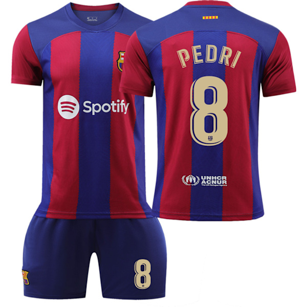 23-24 Barcelona Kotipaita Pedri Nro 8 Ilman Sukkia Pedri No. 8 no socks M