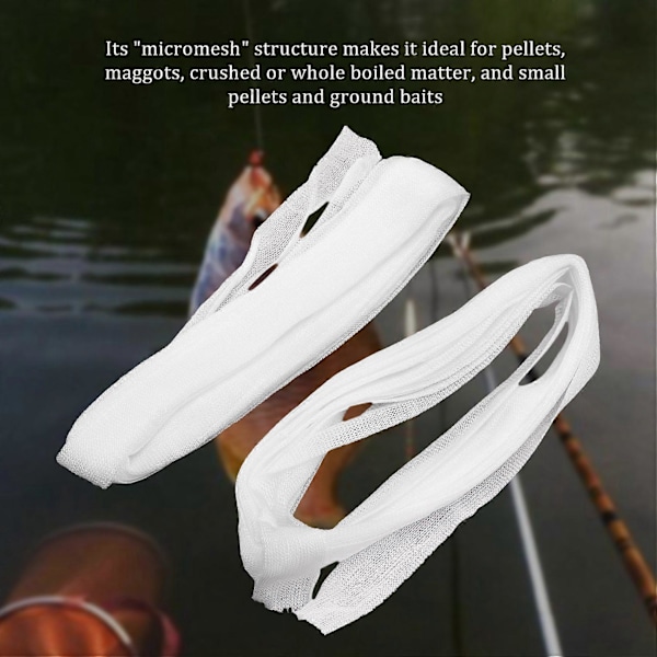 10 stk. PVA Fiskenet - Mesh 5M Refill Karp Fiskeri Strømpe Agn Indpakningsposer 25mm Fiskefoder