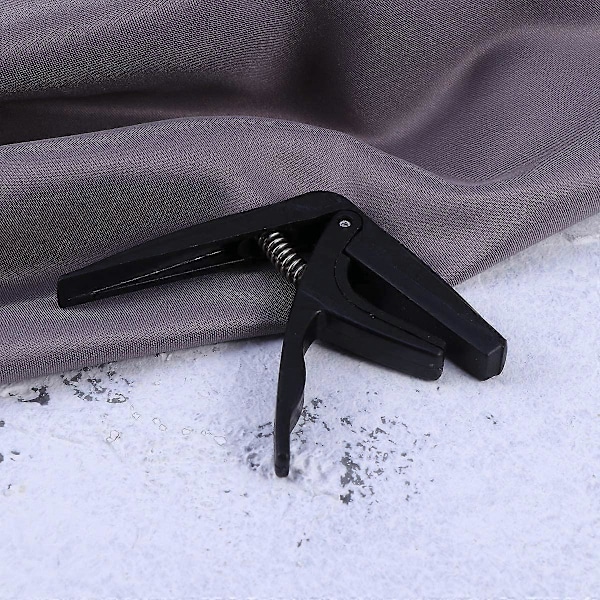 Profesjonell Ukulele Capo Enhånds Hurtigskift Ukelele Capo Sink Legering Gitar Deler Tilbehør (Svart)