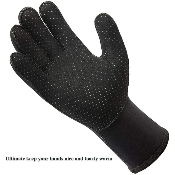 Dykkegloves 3mm Neopren Sklisikre Termiske Våtdrakthansker Tykke Dykkegloves