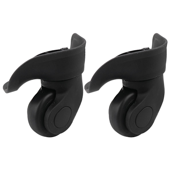 1 pari mustia matkalaukun 360 astetta kääntyviä pyöriä 91x107x49mm - Bqlzr