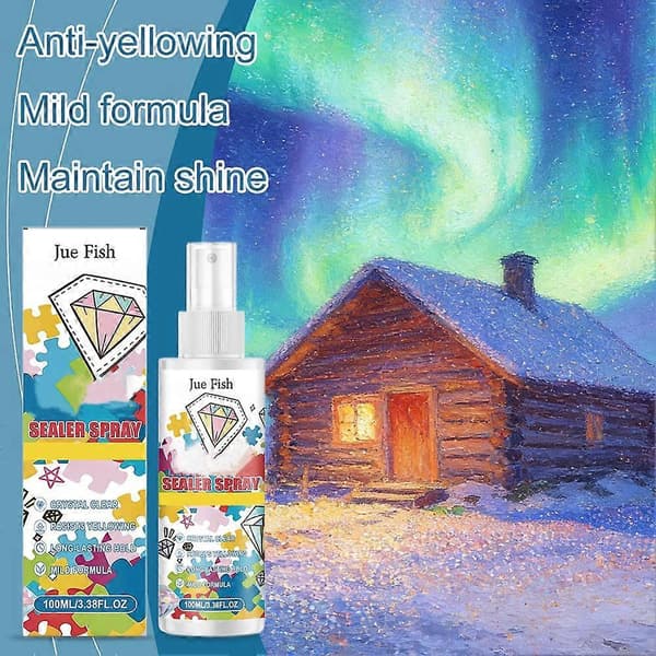 Akryl Stenmålning Förseglingsspray 100ml - Diamantkonst Glansig Ytskydd